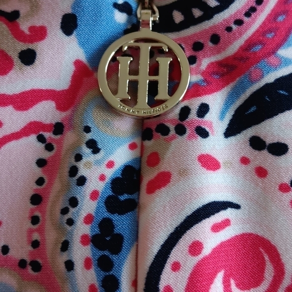 Tommy Hilfiger Women's Multi Colored Paisley 3/4 Bell Sleeve Dress. Size… - Picture 4 of 8